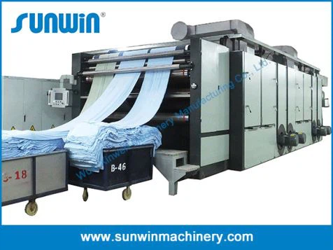 3 워프 니트 직물을 통과 Tensionless 건조 기